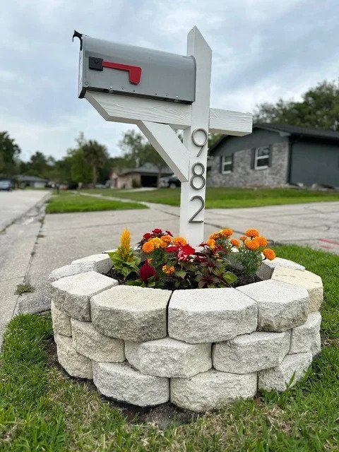 Custom mailbox installation and curb appeal improvement